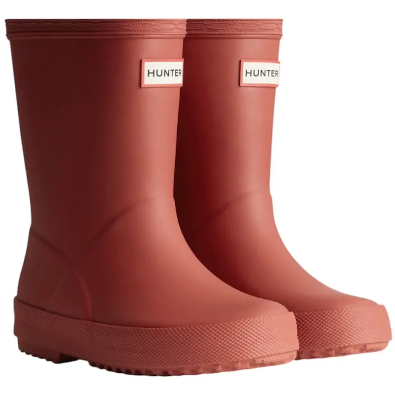 Hunter Military Red Kids First Gummistøvler 1