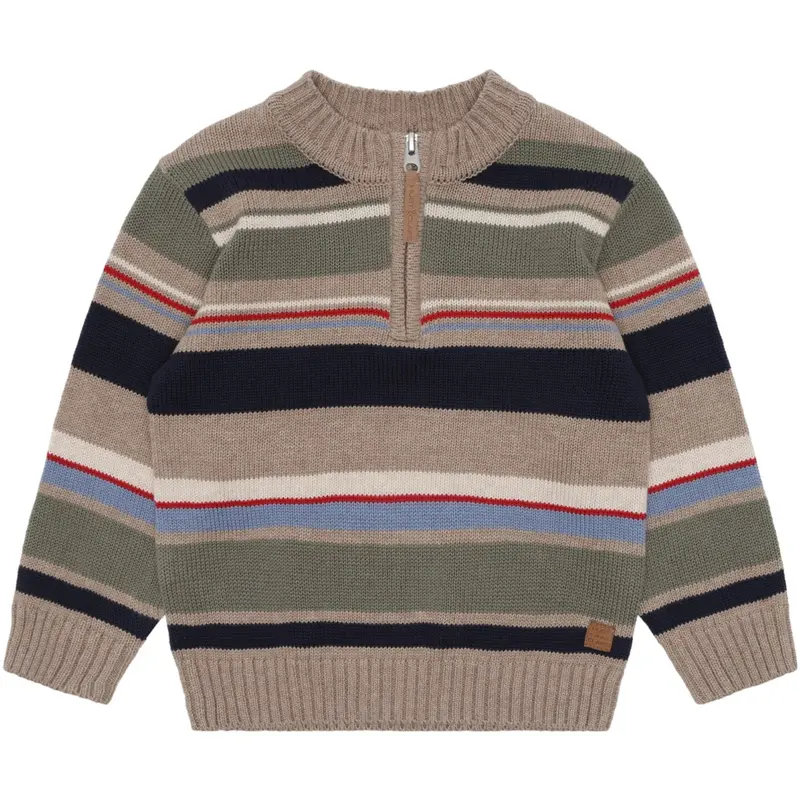 Hust & Claire Biscuit Pelle Knitstripe 1
