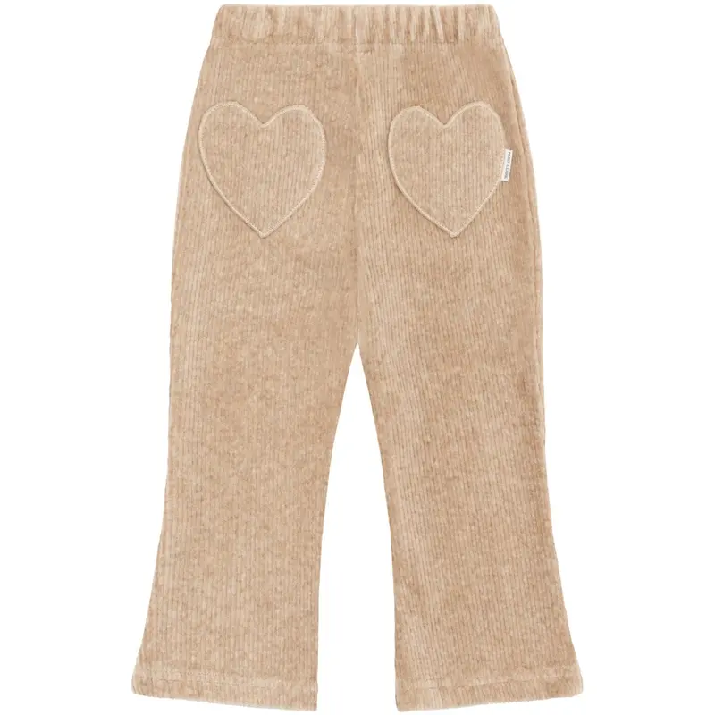 Hust & Claire Biscuit Thilde Ottoman Velour Solid 5