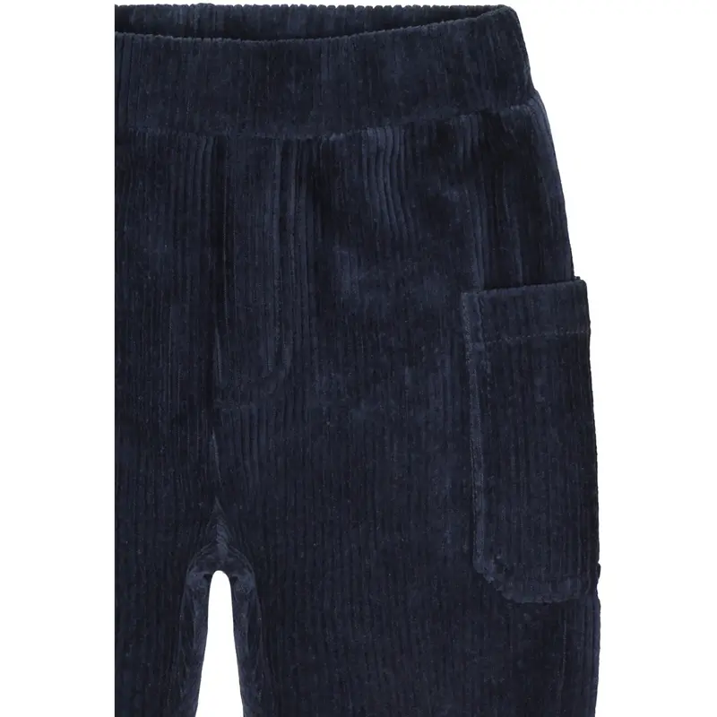 Hust & Claire More Navy Gus Ribbed Velour 2
