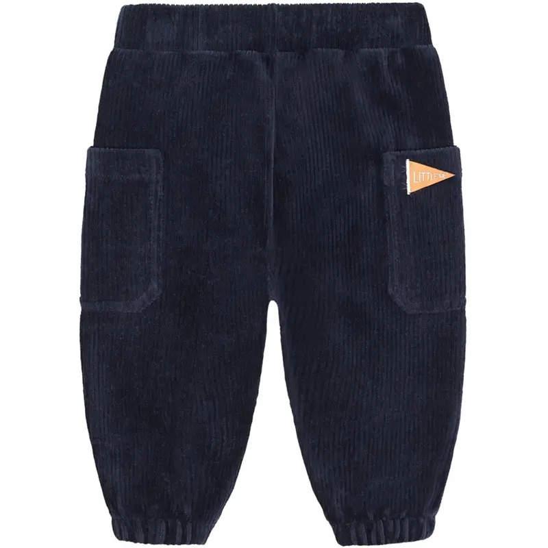 Hust & Claire More Navy Gus Ribbed Velour 3