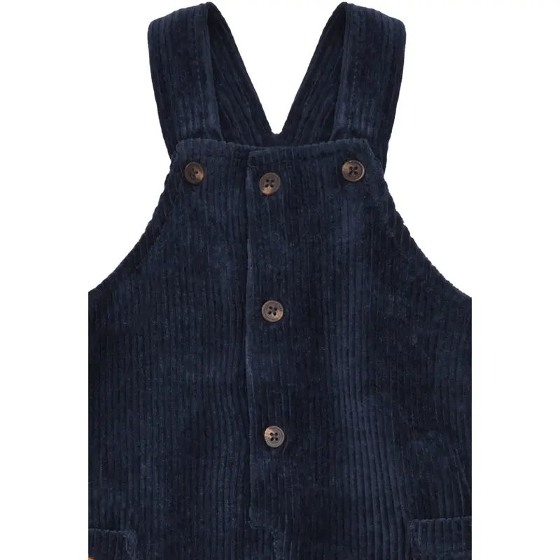 Hust & Claire More Navy Mads Ribbed Velour 2
