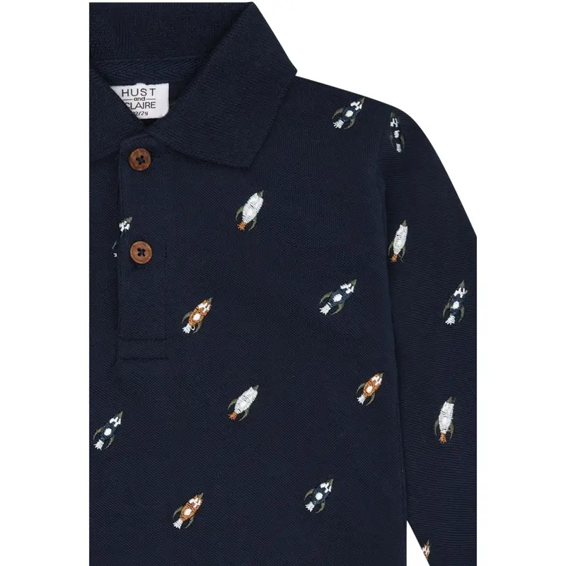 Hust & Claire More Navy Stevie Space Embroidery 2