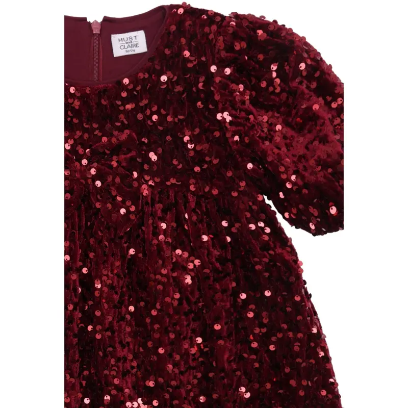 Hust & Claire New Maroon Karoline Sequins 5
