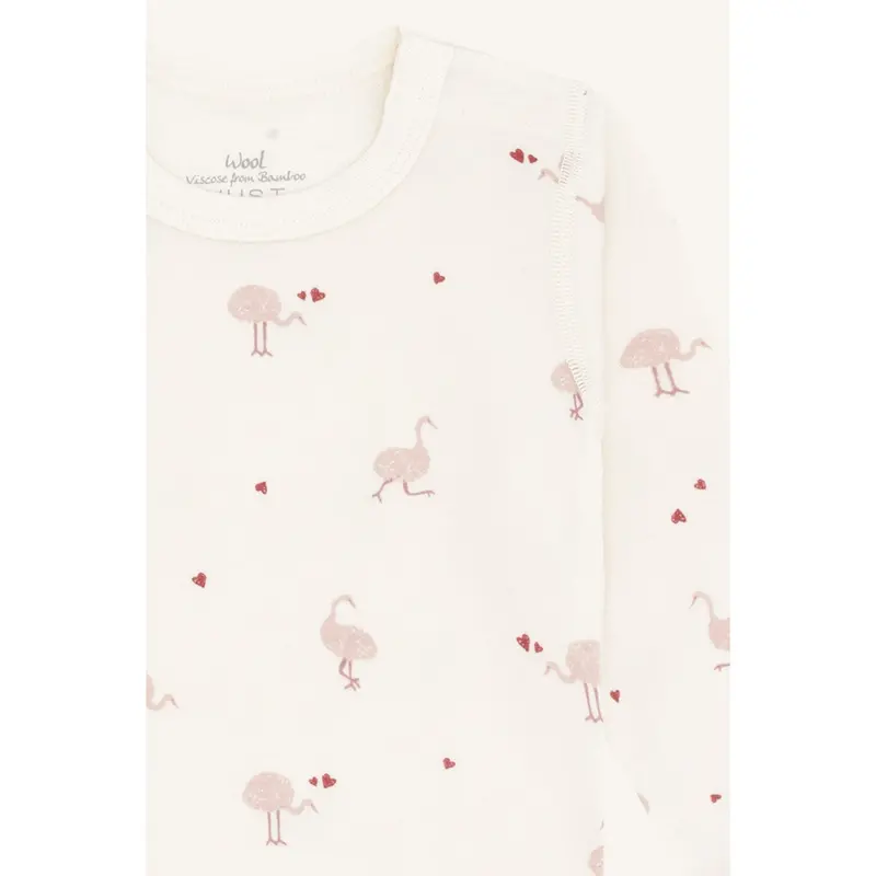 Hust & Claire Off White Baloo Ostrich 2