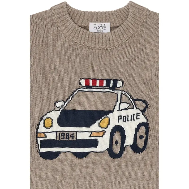 Hust & Claire Sand Melange Pelle Policecar 2