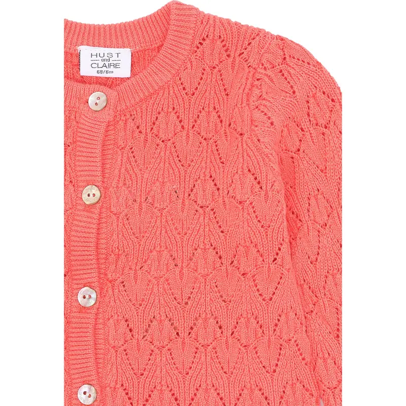 Hust & Claire Wild Coral Cilja Cardigan 2