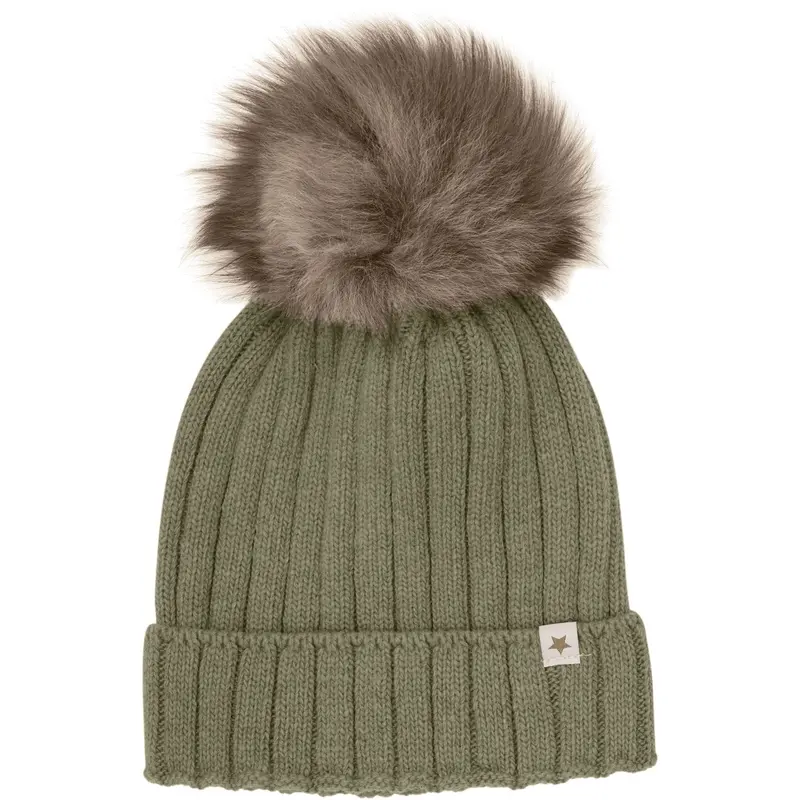 Huttelihut Beetle Hue Strik Alpaca Pompom 1