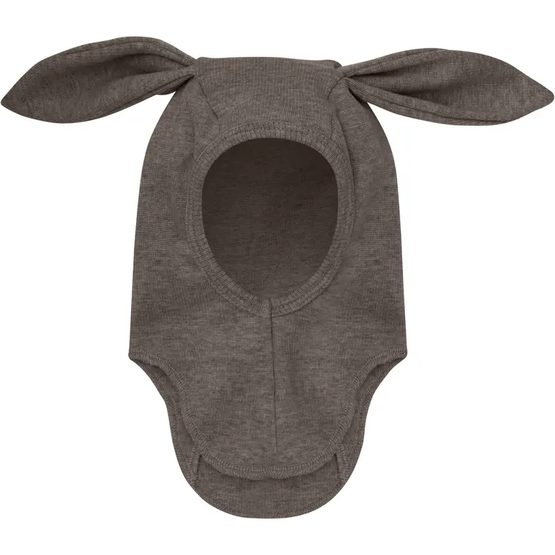 Huttelihut Brown Melange Elefanthue Ears Uld Rib 1
