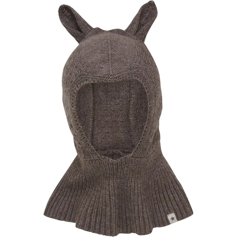 Huttelihut Brown Melange Elefanthue Ears Uld Strik 1