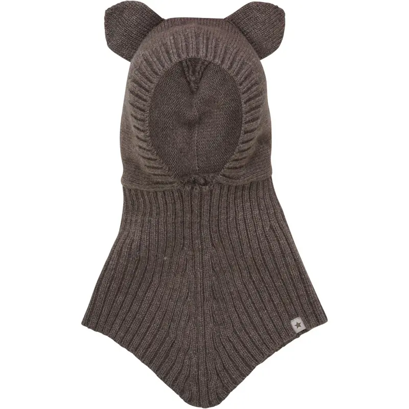 Huttelihut Brown Melange Elefanthue Ears Uld Strik 1