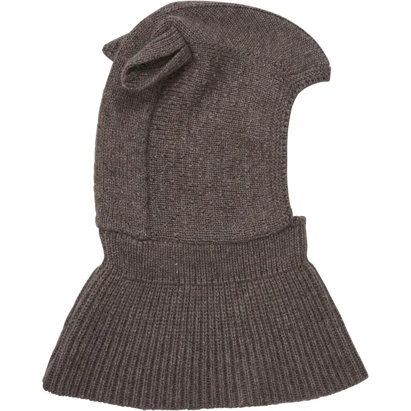 Huttelihut Brown Melange Elefanthue Ears Uld Strik 4