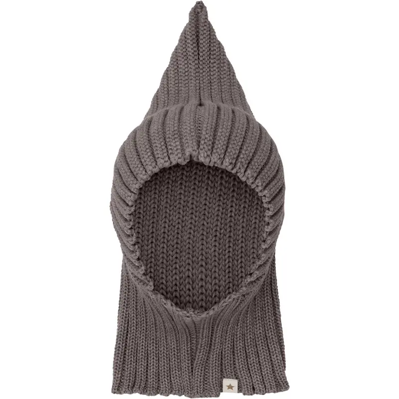 Huttelihut Brown Melange Elefanthue Pixie Uld Strik 1