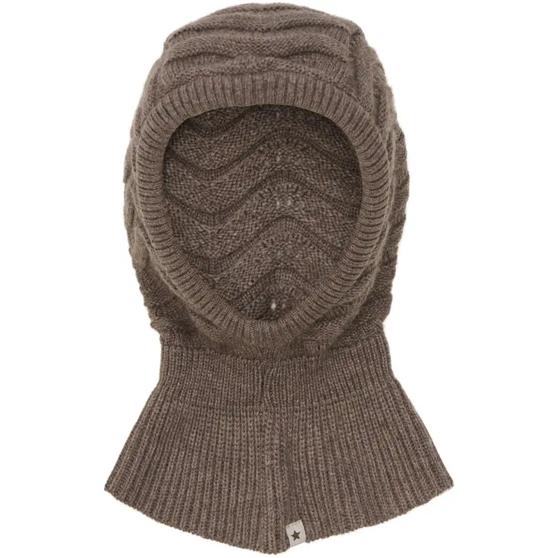Huttelihut Brown Melange Elefanthue Uld Strik 1