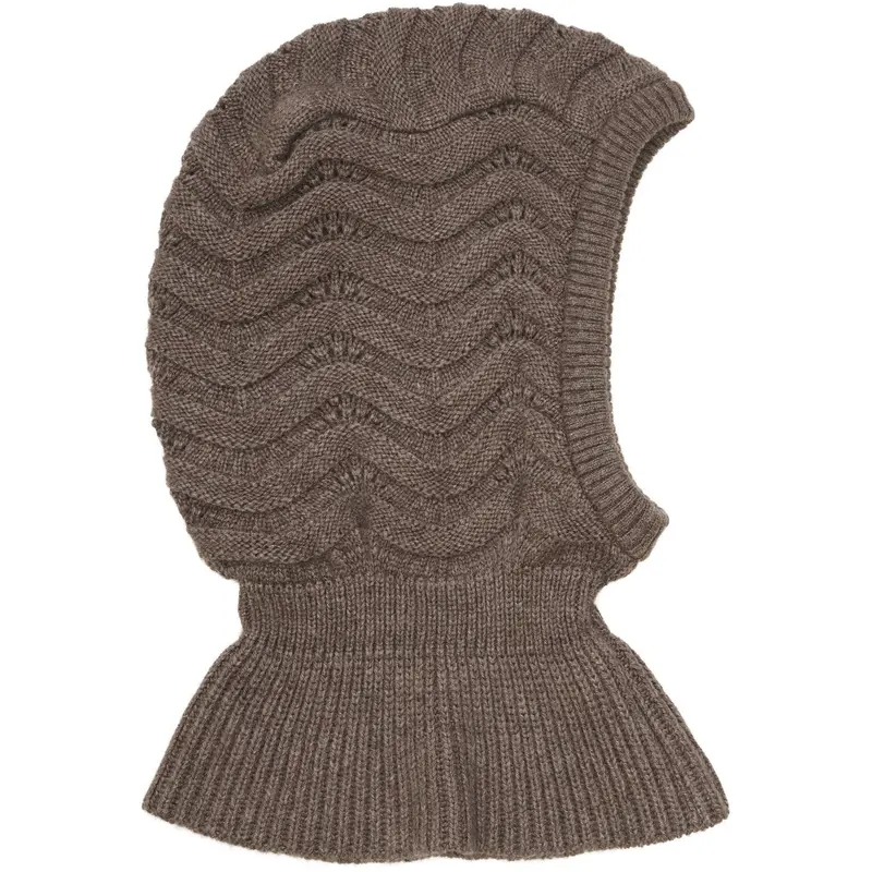 Huttelihut Brown Melange Elefanthue Uld Strik 4