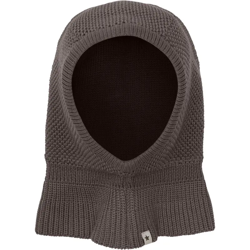 Huttelihut Brown Melange Elefanthue Uld Strik Windstop 1