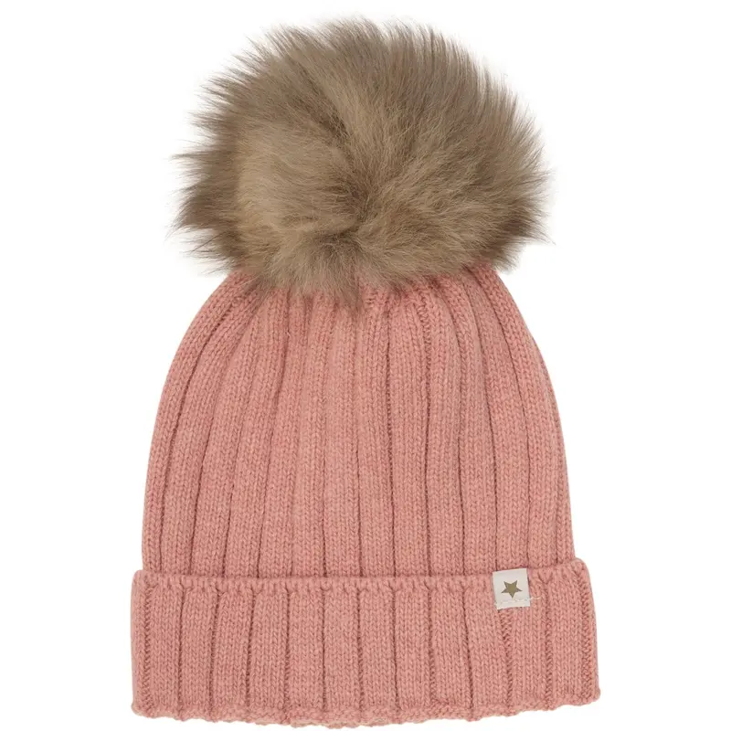 Huttelihut Burlwood Hue Strik Alpaca Pompom 1