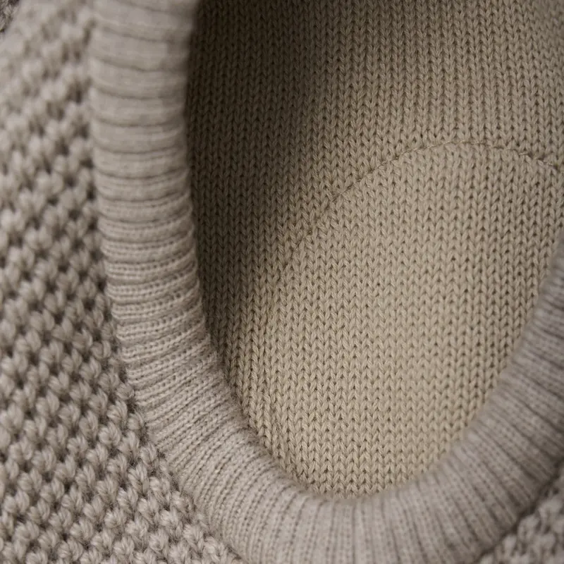 Huttelihut Camel Melange Elefanthue Uld Strik Windstop 2