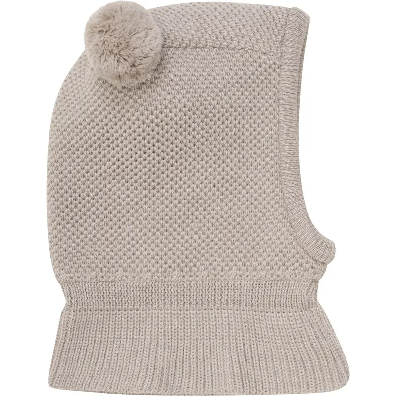 Huttelihut Camel Melange Elefanthue Windstop Pompoms 3