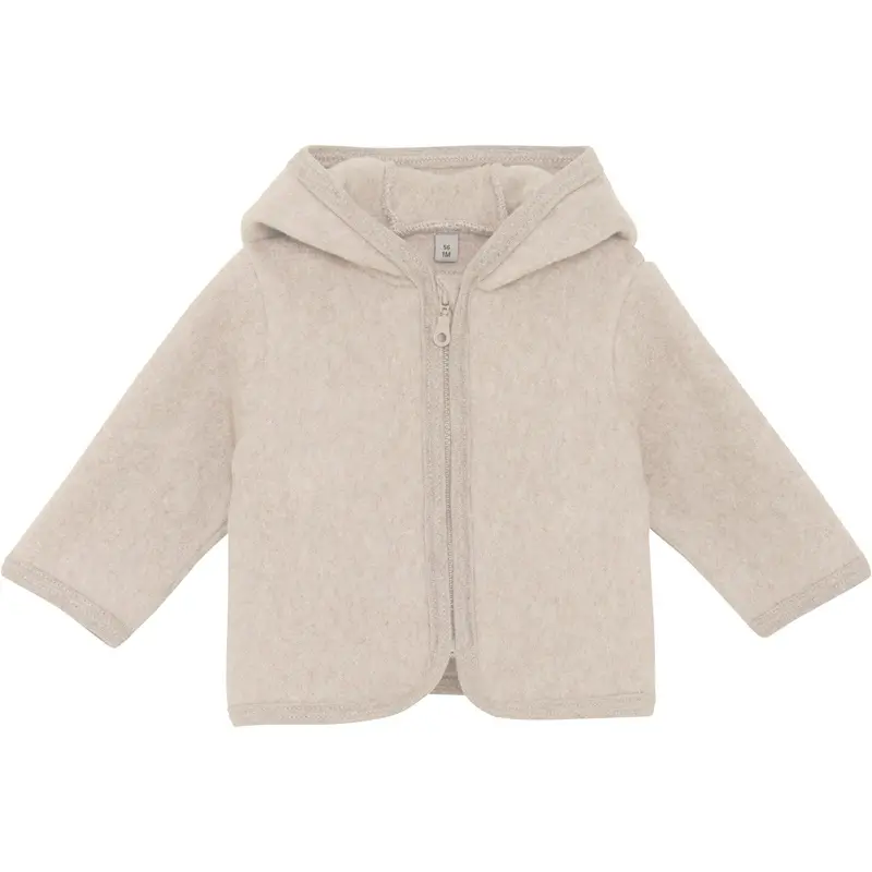 Huttelihut Camel Melange Jakke Ears Bomuld Fleece 1