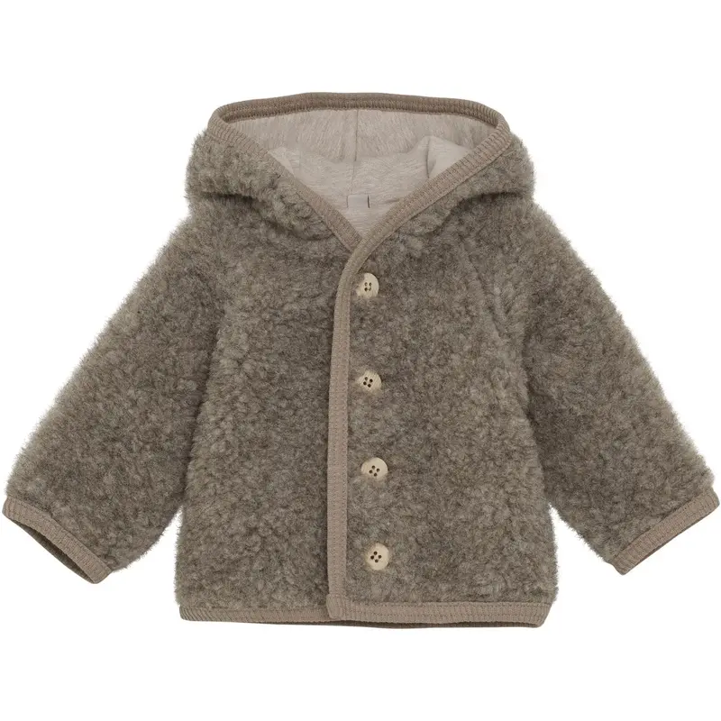 Huttelihut Camel Melange Jakke Pixie Uld Bamse W. Lin 1