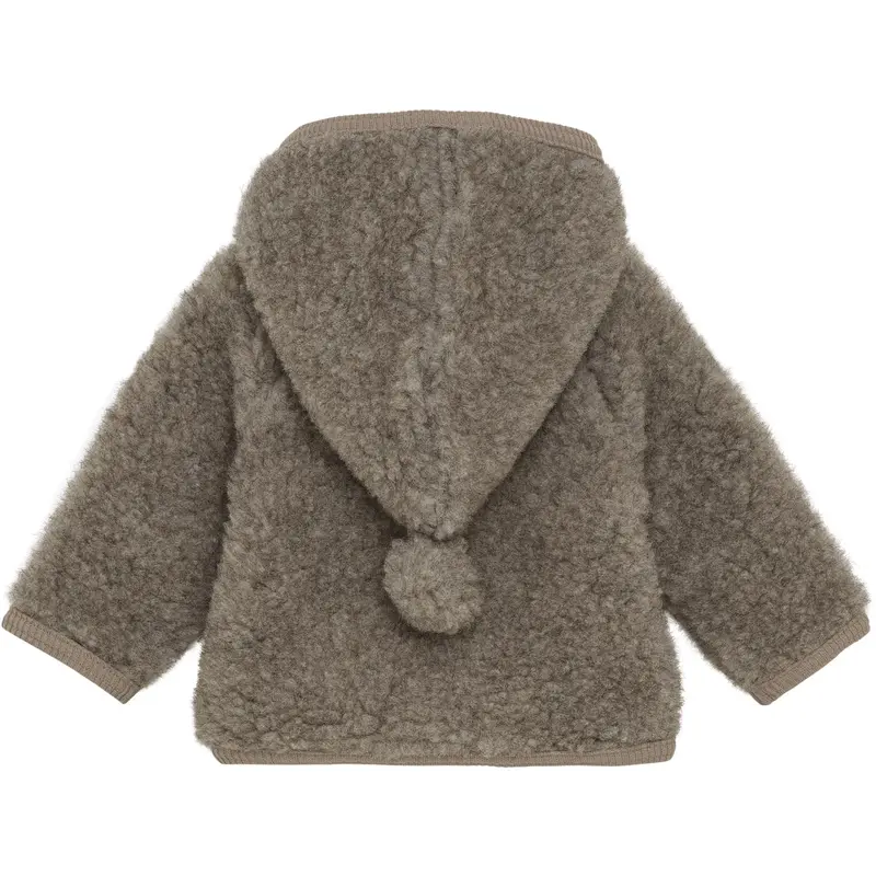 Huttelihut Camel Melange Jakke Pixie Uld Bamse W. Lin 3
