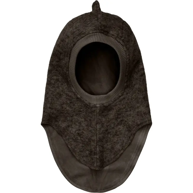 Huttelihut Dark Brown Melange Elefanthue Triangles Uld 1