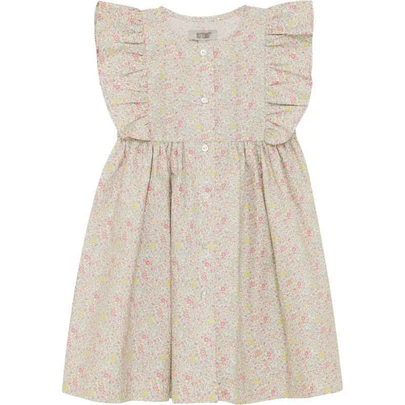Huttelihut Double Cream Kjole Ss In Liberty Stof 1