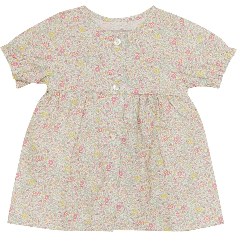 Huttelihut Double Cream Kjole Ss In Liberty Stof 1