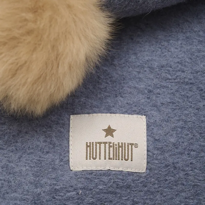 Huttelihut Folkstone Gray Elefanthue Uld Alpaca Pompoms 2