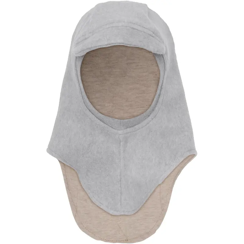 Huttelihut Medium Grey Melange Elefanthue Bomuld Fleece W. Lin 1