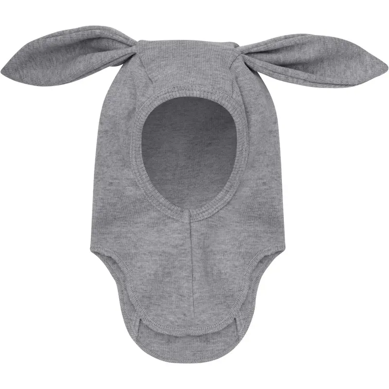 Huttelihut Medium Grey Melange Elefanthue Ears Uld Rib 1