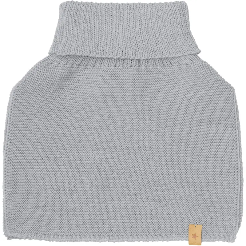 Huttelihut Medium Grey Melange Halsedisse Uld Strik 1