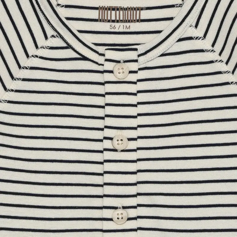 Huttelihut Navy Blazer Romper Ls Yd Stripe 2