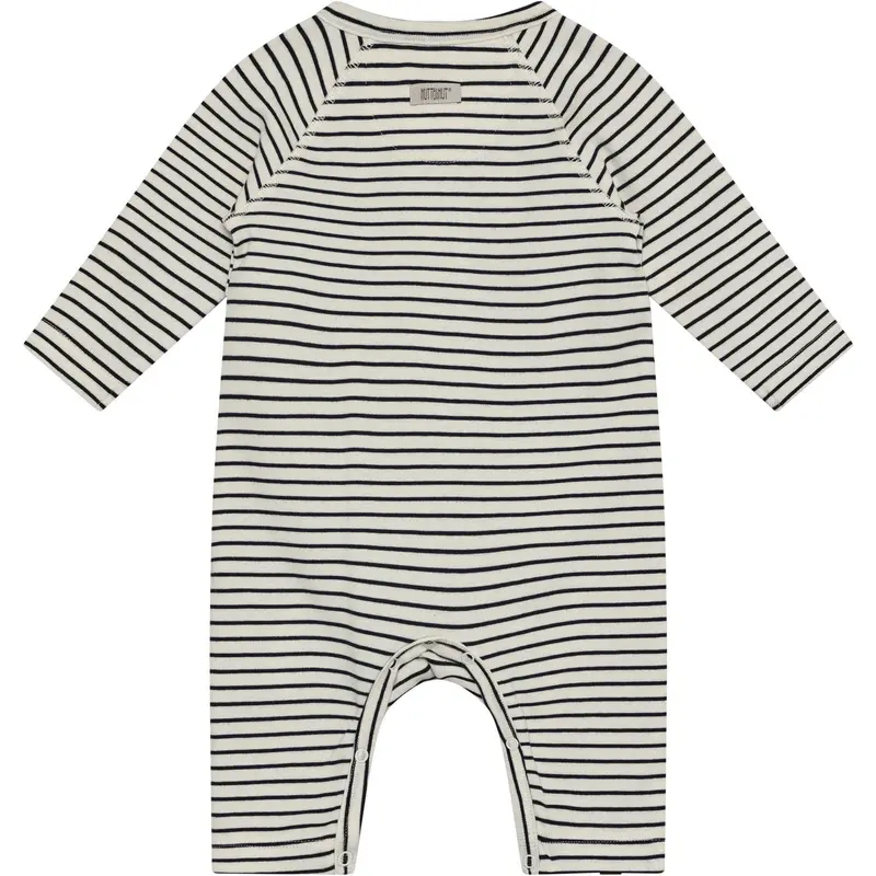 Huttelihut Navy Blazer Romper Ls Yd Stripe 3
