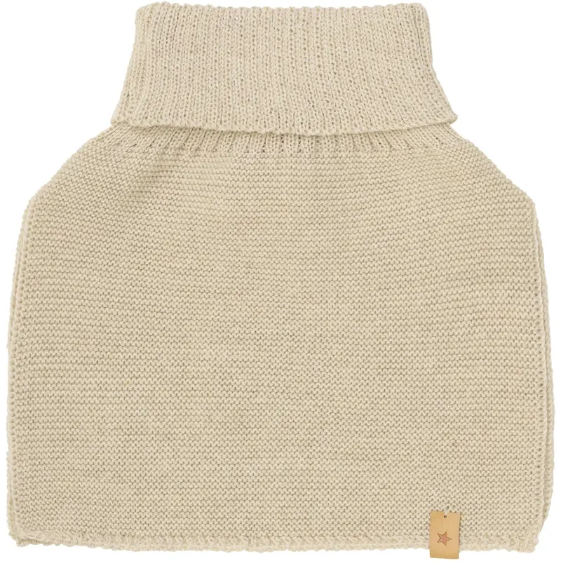 Huttelihut Sand Melange Halsedisse Uld Strik 1