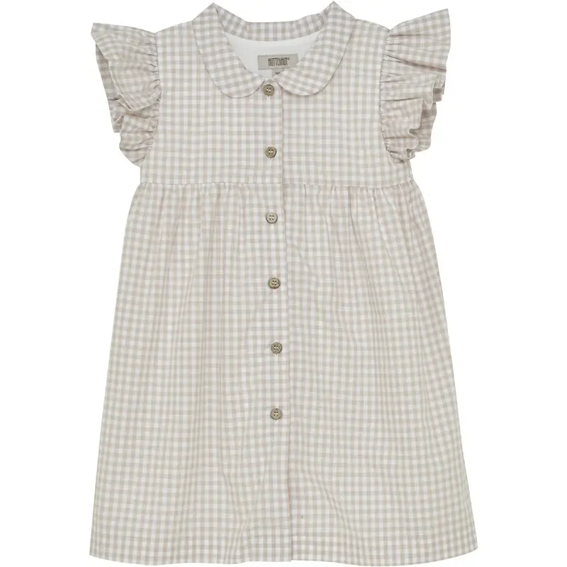 Huttelihut White Pepper Kjole Ss Woven Check 1