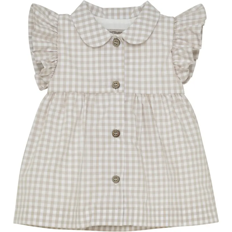 Huttelihut White Pepper Kjole Ss Woven Check 1