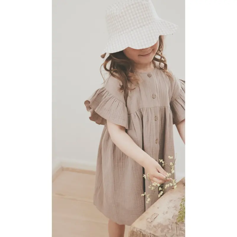 Huttelihut White Pepper Kjole Ss Woven Check 2