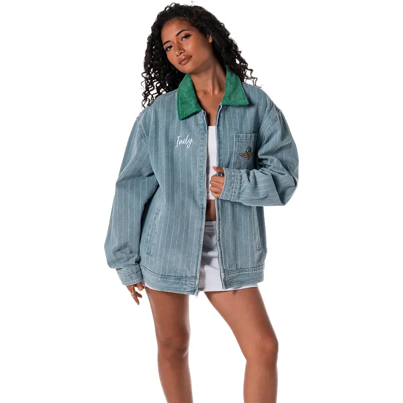 Ims The Wild Collective Unisex 1909 Jean Full Zip Jacket 1
