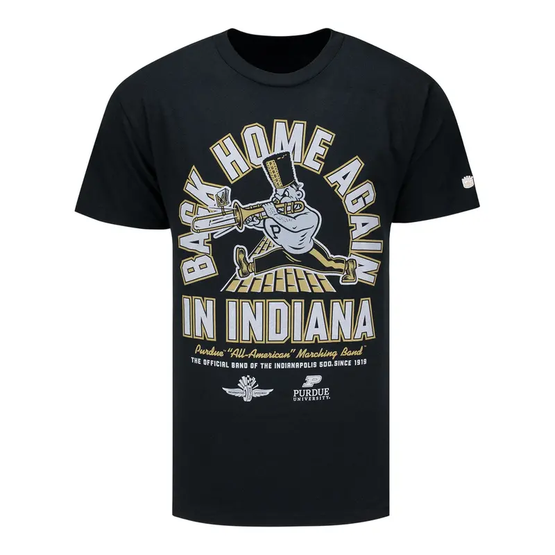 Indianapolis Motor Speedway Purdue Back Home Again T-Shirt 1