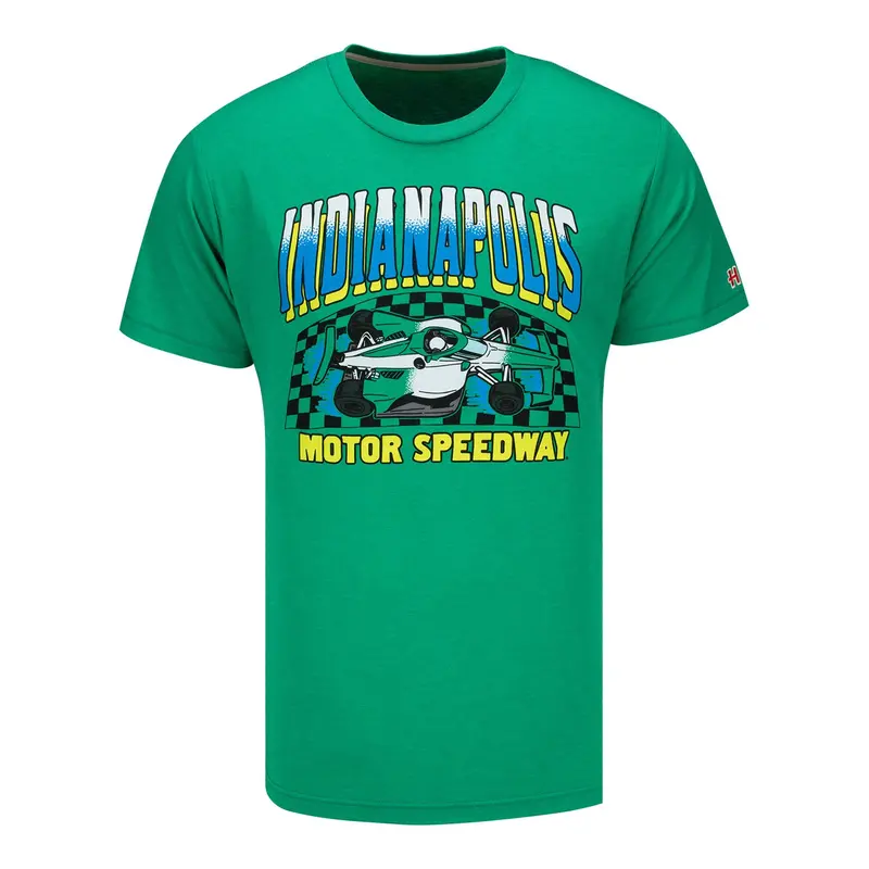 Indy 500 Motor Speedway Neon Homage T-Shirt 1