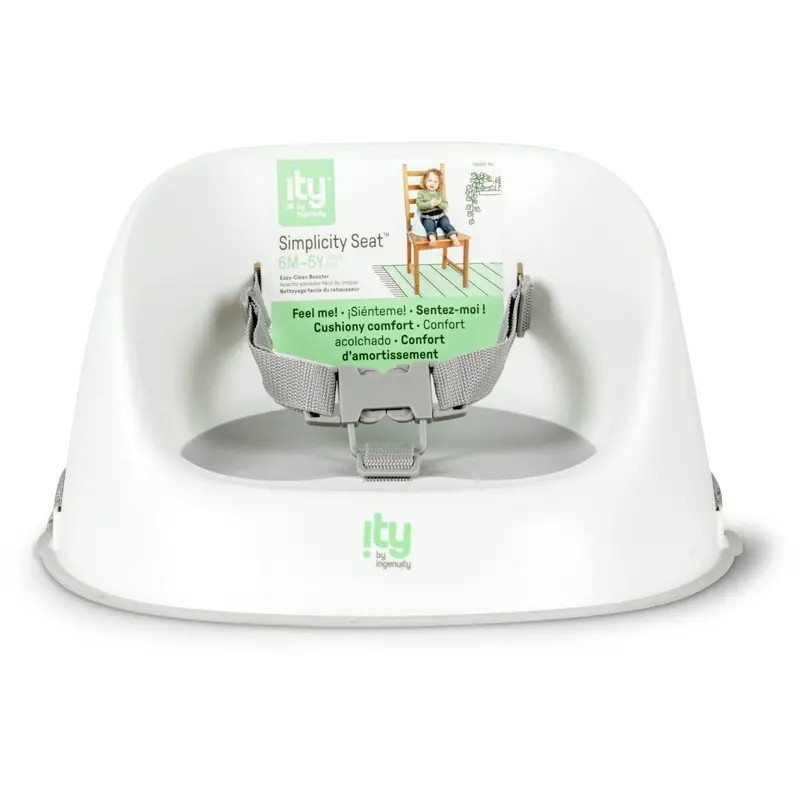 Ingenuity Grey Simplicity Seat™ Easy-Clean Booster 2