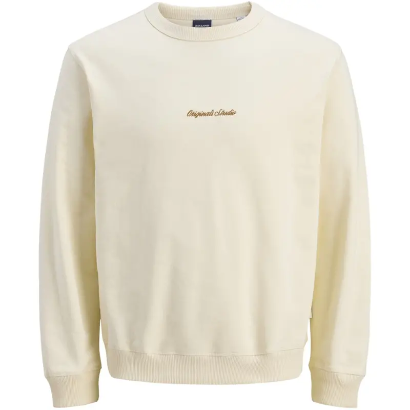 Jack & Jones Junior Antique White Jornorrebro Emb Sweat Crew Noos Jnr 1