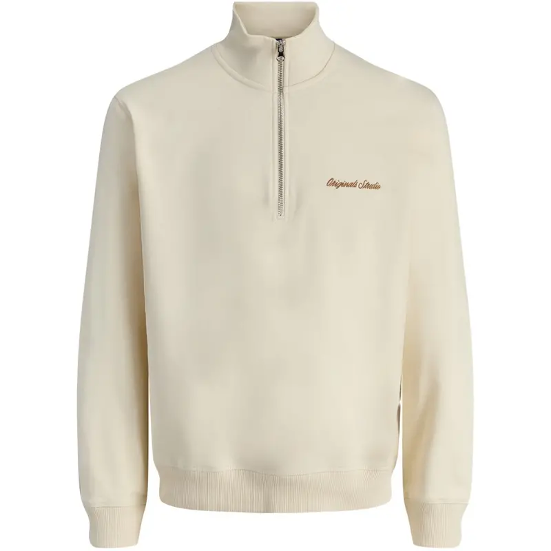 Jack & Jones Junior Antique White Jornorrebro Emb Sweat High Neck Jnr 1