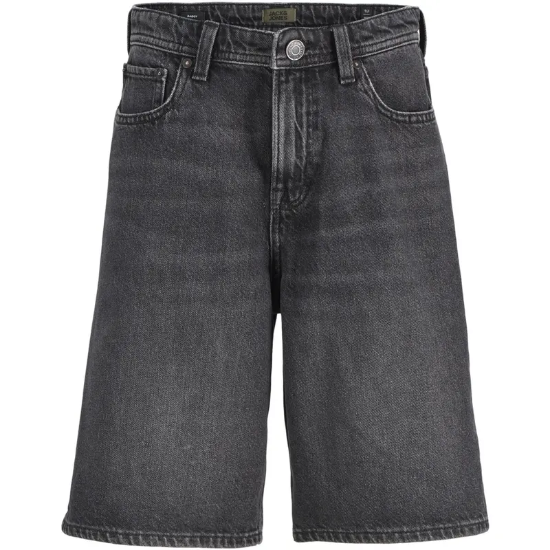 Jack & Jones Junior Black Denim Jjialex Jjoriginal Shorts Sq 175 Sn Jnr 1