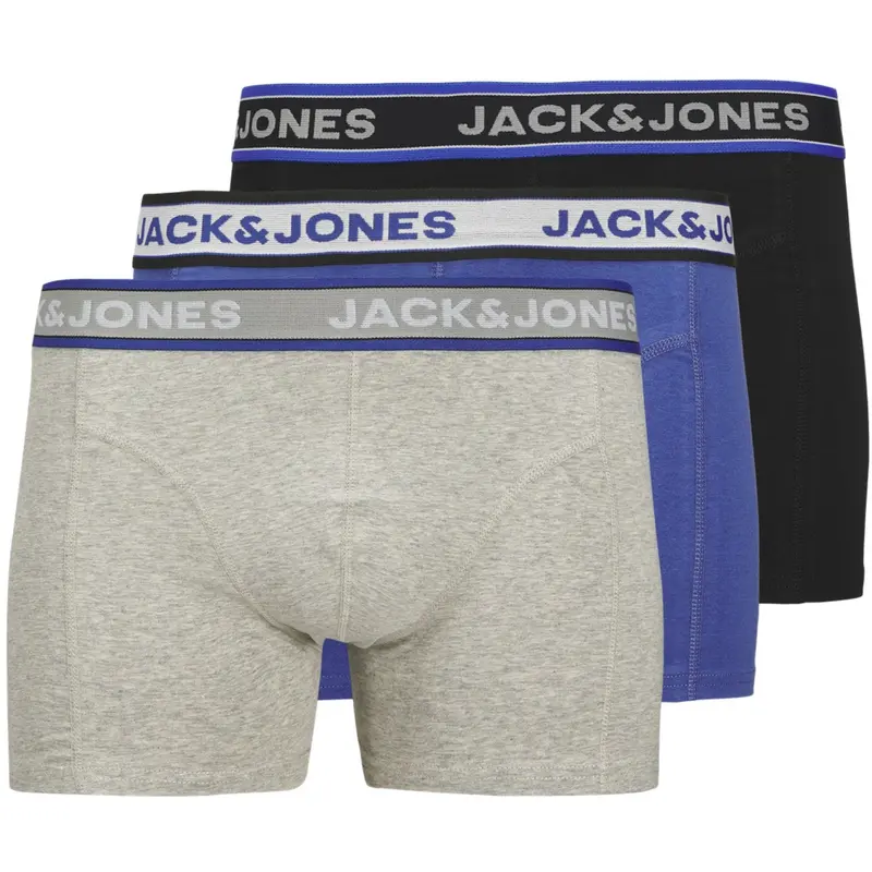 Jack & Jones Junior Black Jacchristian Solid Trunks 3 Pak Sn Jnr 1