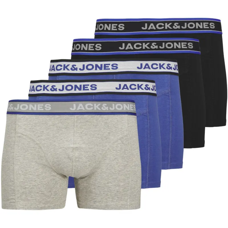 Jack & Jones Junior Black Jacchristian Solid Trunks 5 Pak Jnr 1
