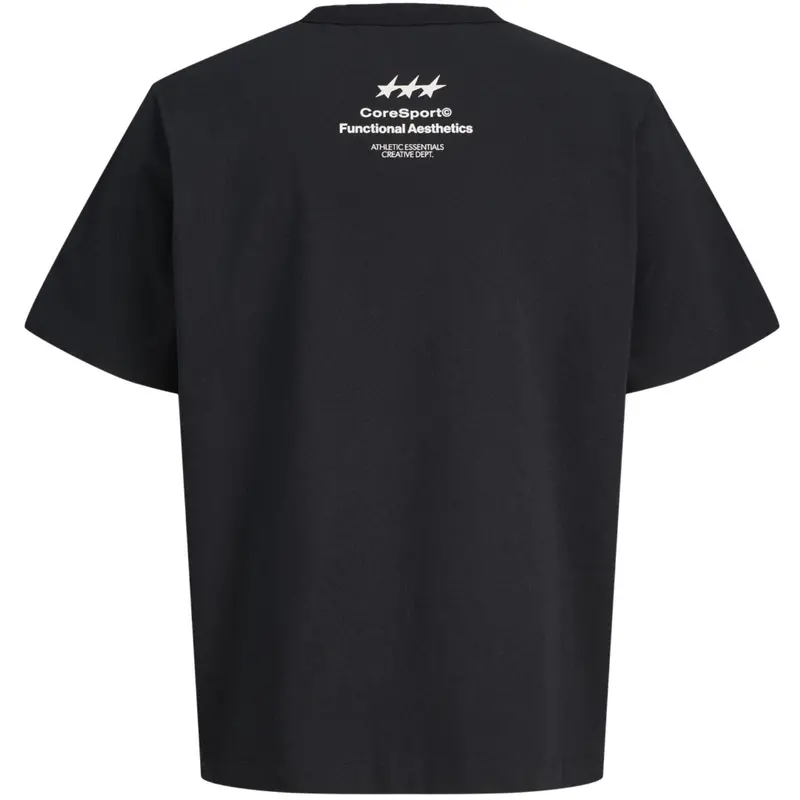 Jack & Jones Junior Black Jcosignal Graphic Tee Ss Crew Neck Jnr 2