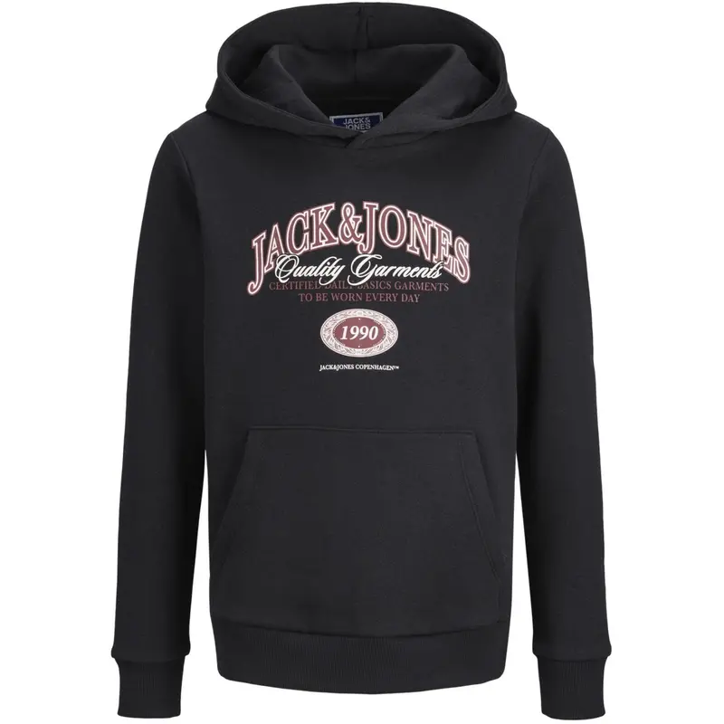 Jack & Jones Junior Black Jjari Branding Sweat Hætte Jnr 1